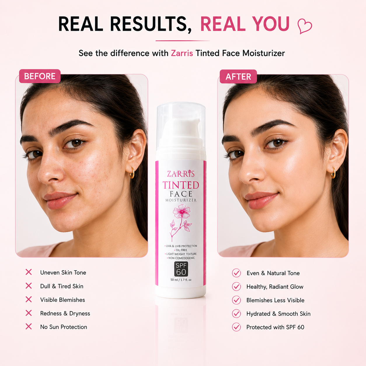Zarris™ Tinted face Moisturiser