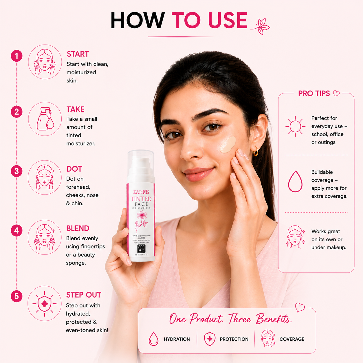 Zarris™ Tinted face Moisturiser